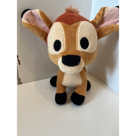 Disney Japan Baby Bambi Plush 8"  Big Bobble Head Kawaii Cute Stuffed EUC - Picture 4 of 7